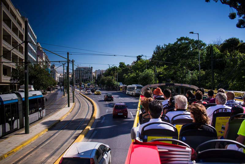 athens tour bus gray line