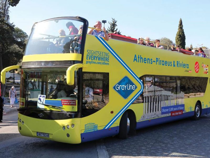 gray line By Athens Open Tour Get on Get off buses