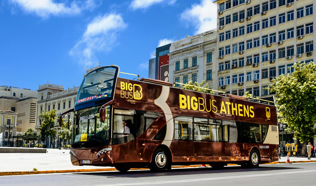 Gå i stykker Optimisme jeg er tørstig Athens Open Tour - the first greek double-decker Get on Get off bus